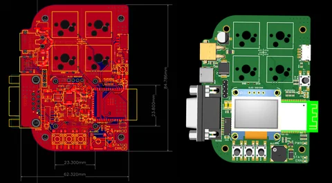 ESP32-S3 主控 PCB 布局