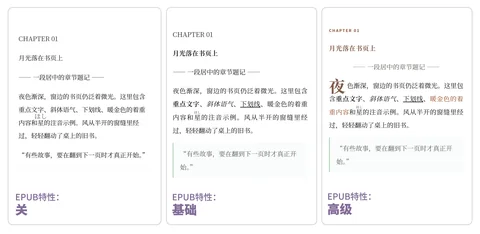 EPUB 三种排版策略的比较