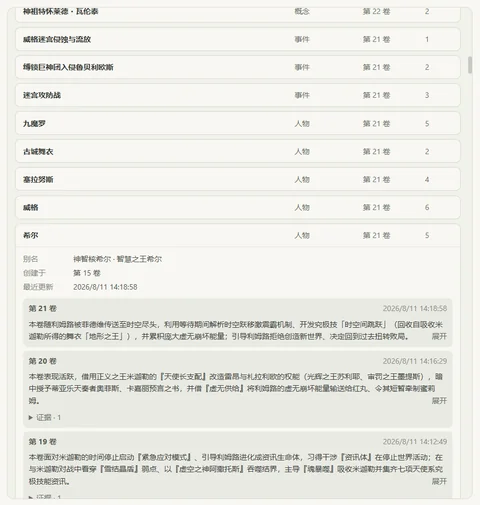 公共要点表中的真实记录